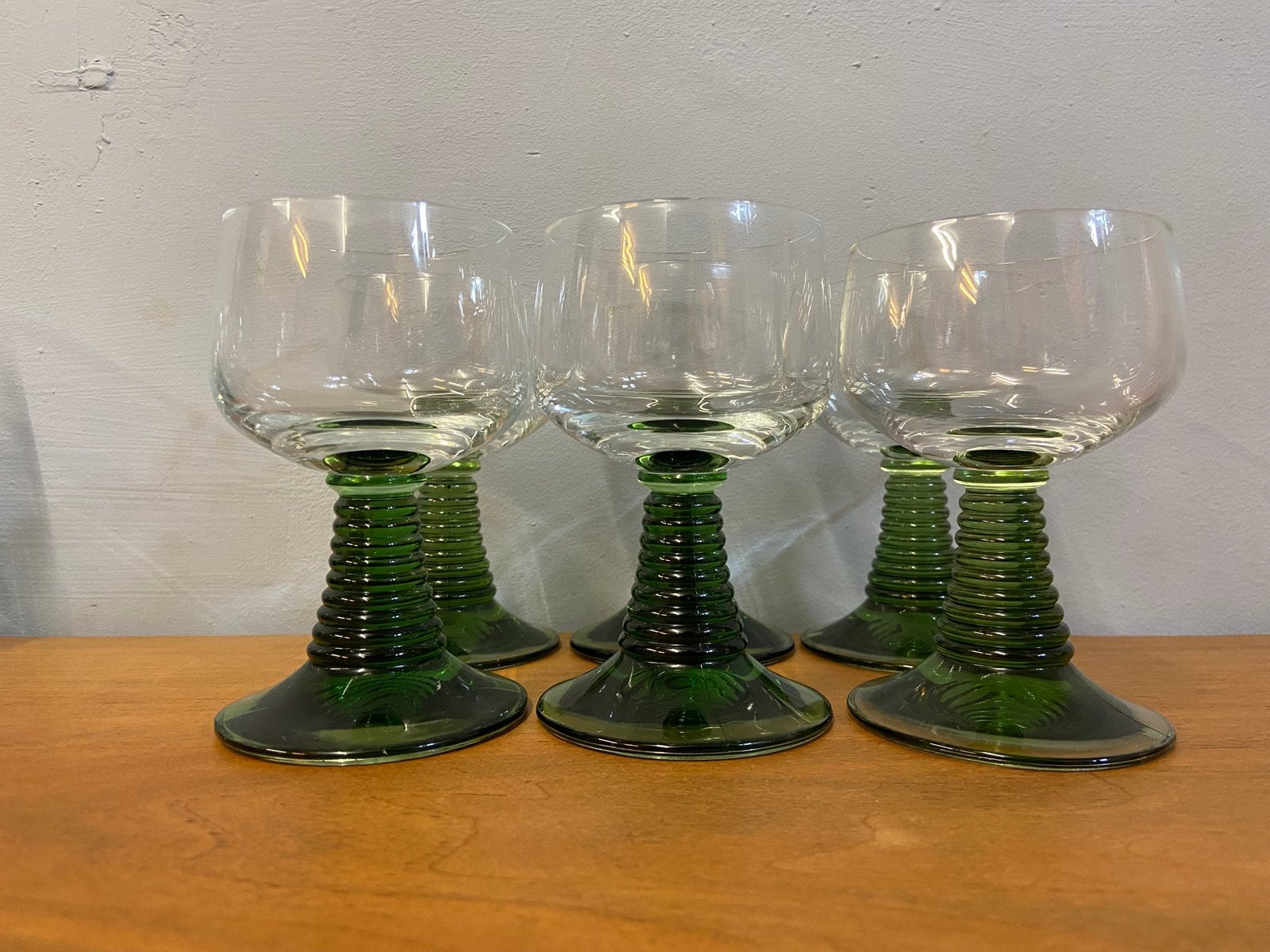 2 x 6 roemer glaasjes klein model vintage retro, Verzamelen, Ophalen, Overige typen, Zo goed als nieuw, Nvt