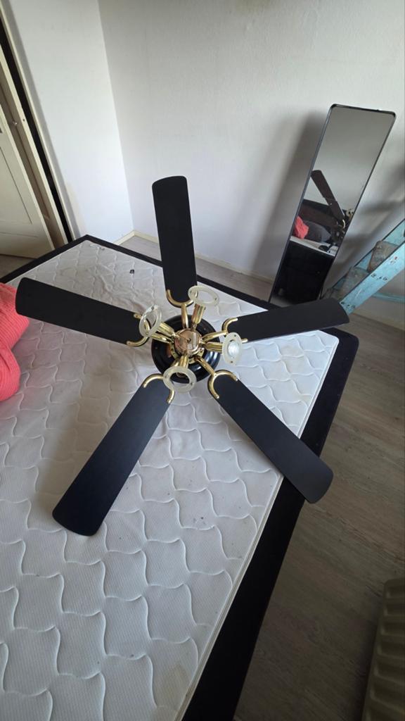 Ventilator met 4 spotjes, Ophalen, Gebruikt, Klassiek