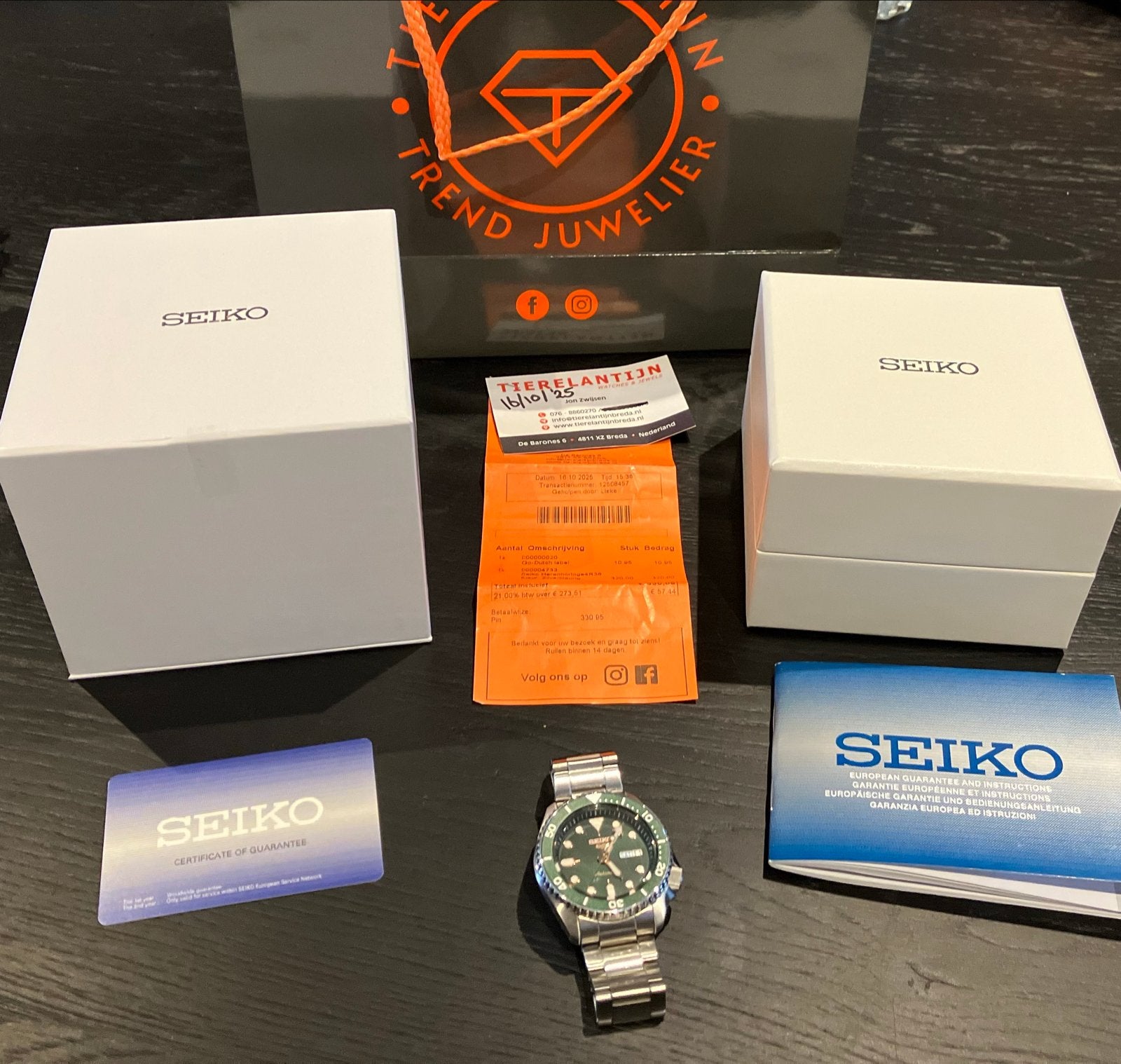 Seiko 5 sports horloge in uitmuntende staat met garantie, Seiko, Staal, Polshorloge, Ophalen of Verzenden