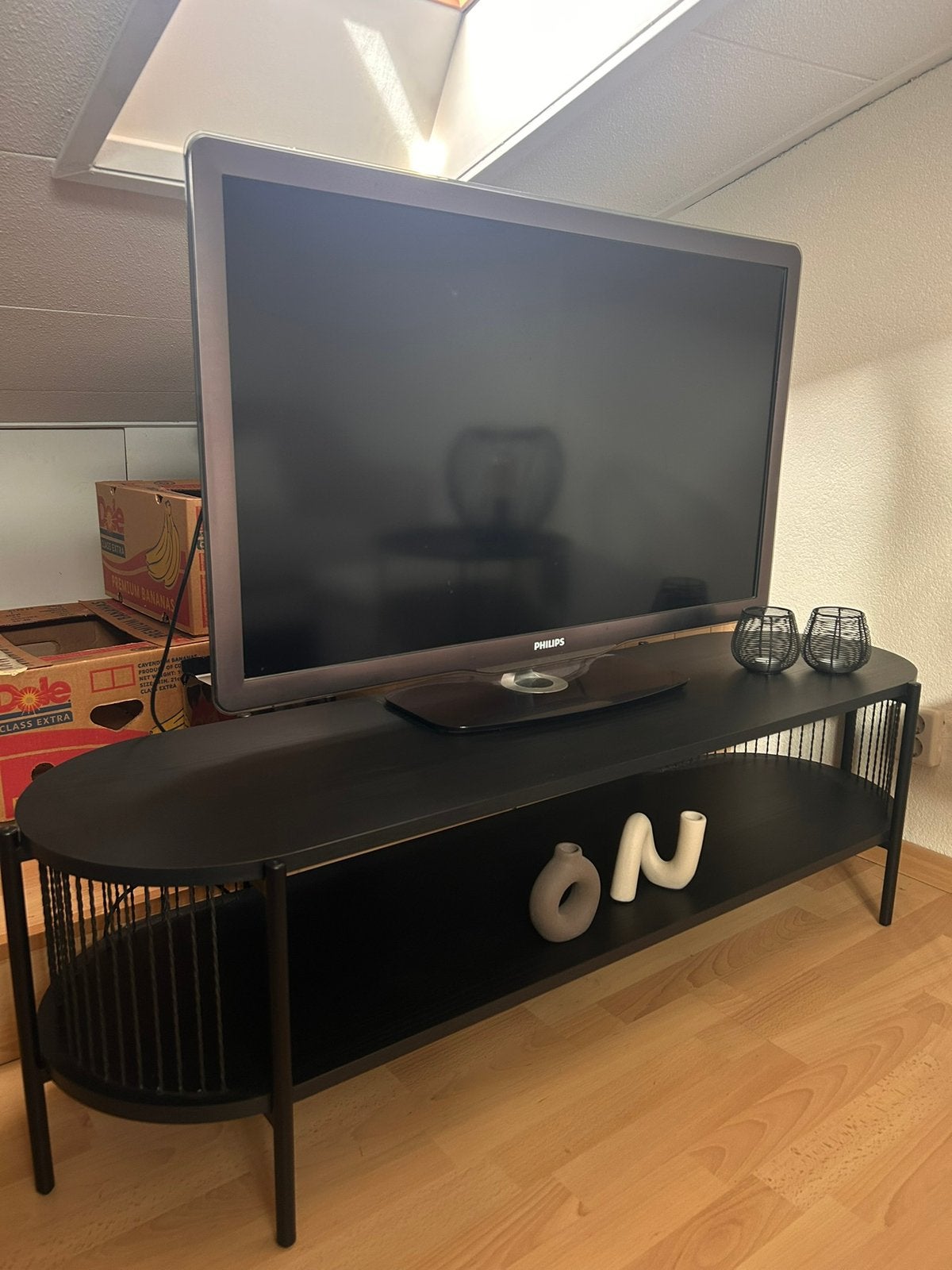 Tv meubel Jysk, Ophalen, Zo goed als nieuw, Minder dan 100 cm, Metaal