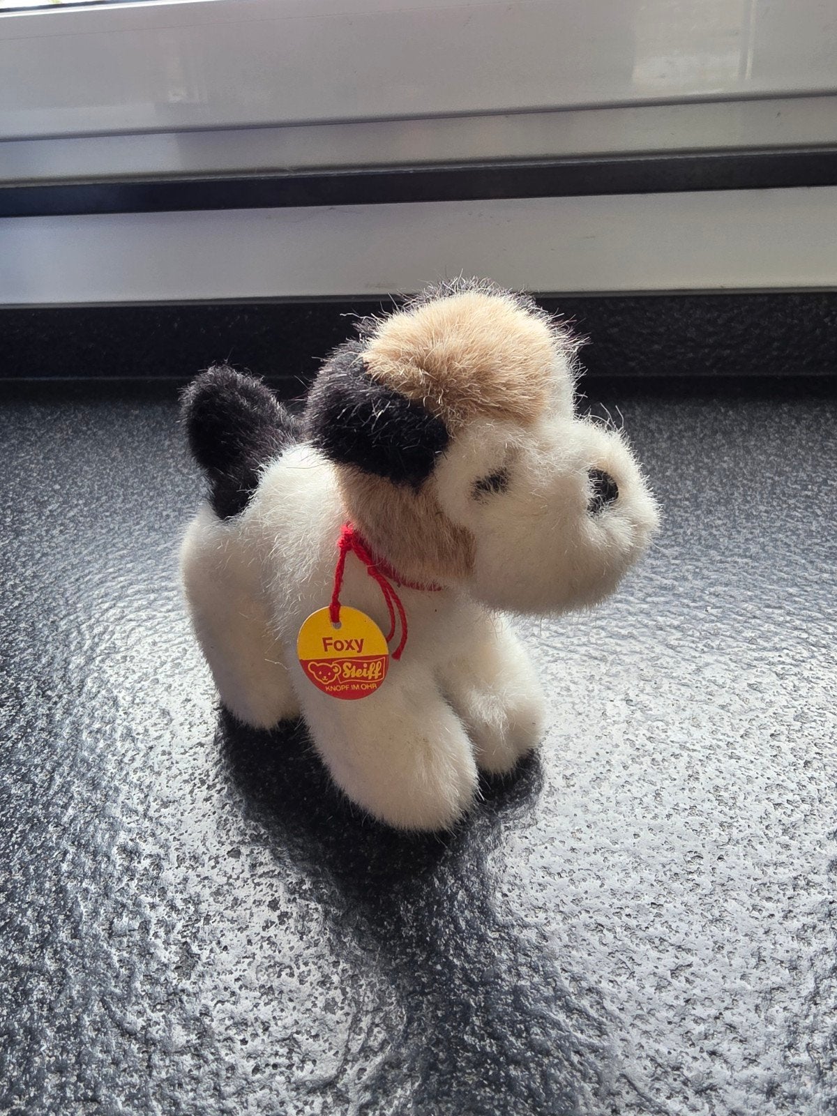 steiff knopf im ohr foxy hond, Verzamelen, Ophalen of Verzenden, Zo goed als nieuw