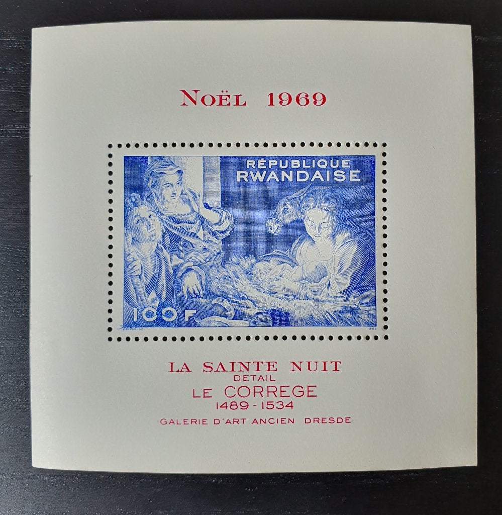 Rwanda 1969 Kerstmis Religie Michel blok 23 postfris, Verzenden, Overige landen, Postfris