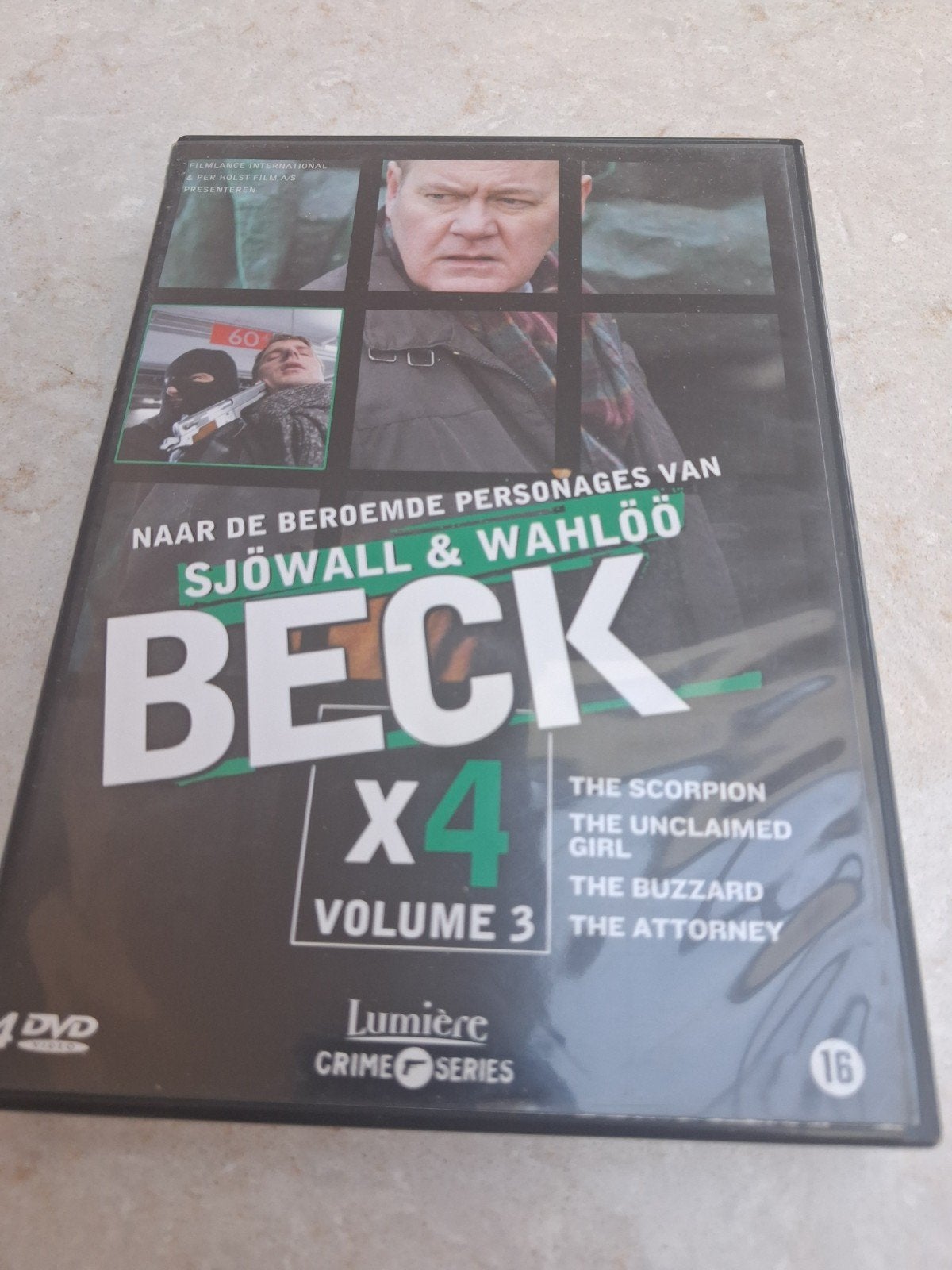 Beck X4 Volume 3 DVD - Scandinavische misdaadserie, Cd's en Dvd's, Vanaf 16 jaar, Nederlands, Ophalen of Verzenden, Detective en Krimi