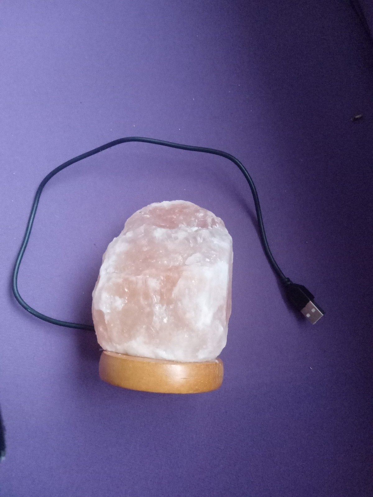 Zoutlamp 13 cm hoog, Sieraden, Tassen en Uiterlijk, Edelstenen, Ophalen, Zo goed als nieuw