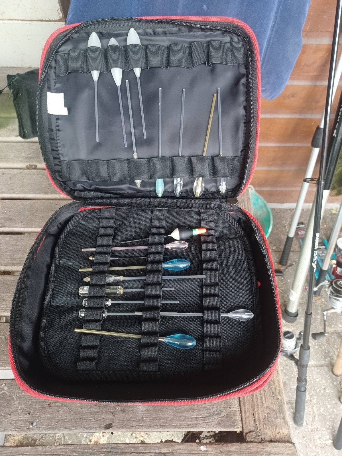 Trouttec Dobber- en Loodset in Handige Opbergtas, Ophalen of Verzenden, Zo goed als nieuw, Dobber of Lood