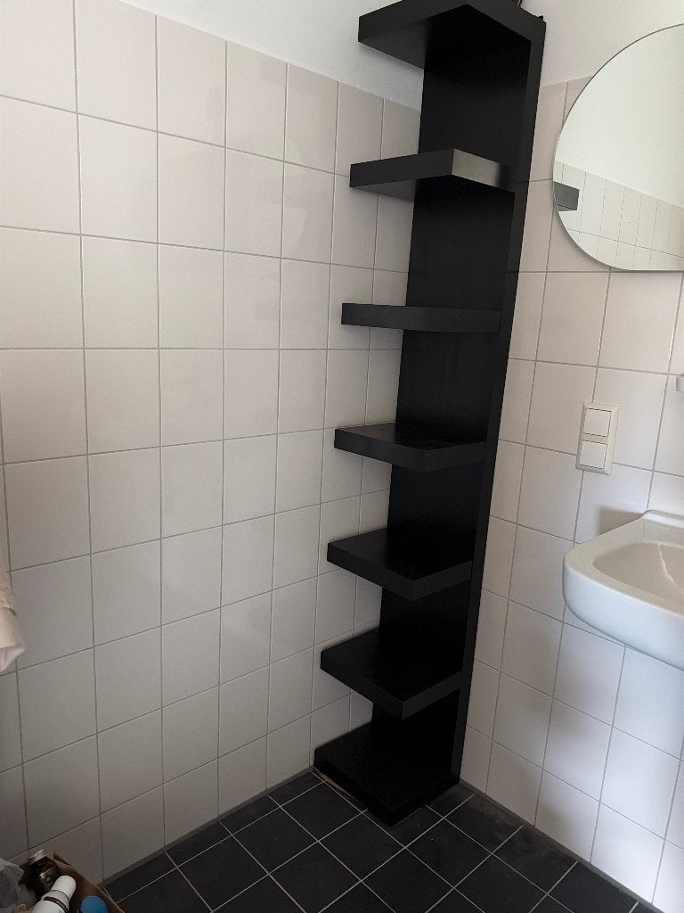Ikea wandrek kast zwart, Ophalen, Zo goed als nieuw, Minder dan 150 cm, Minder dan 100 cm