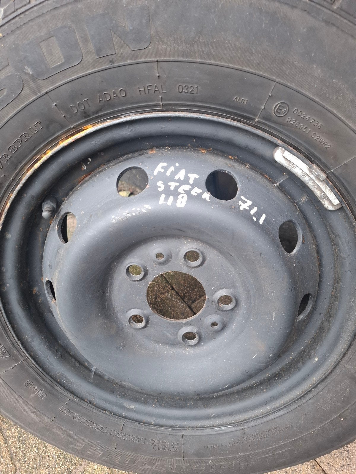 fiat Ducato rezerve wiel 15 inch, Ophalen of Verzenden