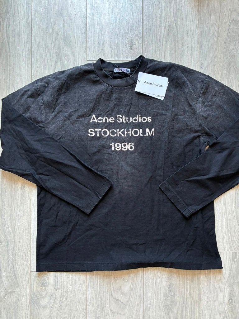 Acne Studios Long Sleeve Black/White, Acne Studios, Maat 48/50 (M), Zwart, Nieuw