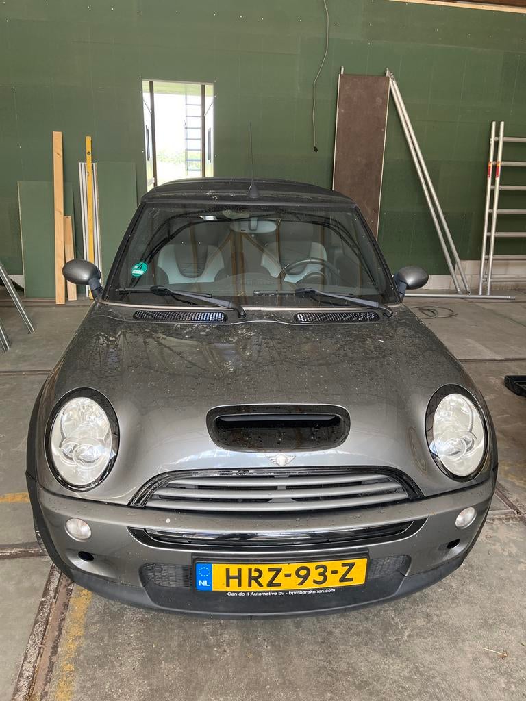 Mini 1.6 16V Cooper S Cabrio 2007 Grijs, Auto's, Mini, Particulier, Benzine, Cabriolet, Handgeschakeld, Geïmporteerd, Zilver of Grijs