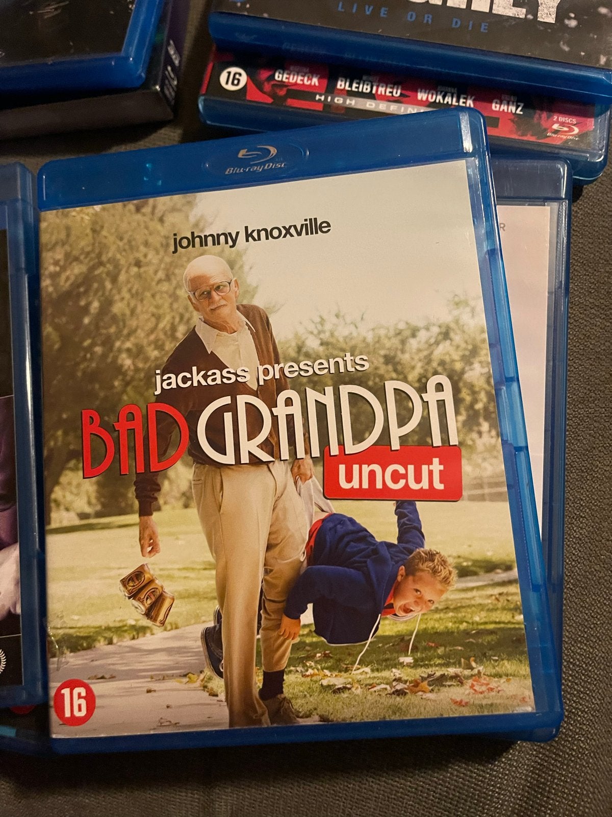 Jackass Presents: Bad Grandpa Uncut Blu-ray, Vanaf 16 jaar, Nederlands, Film, Ophalen of Verzenden