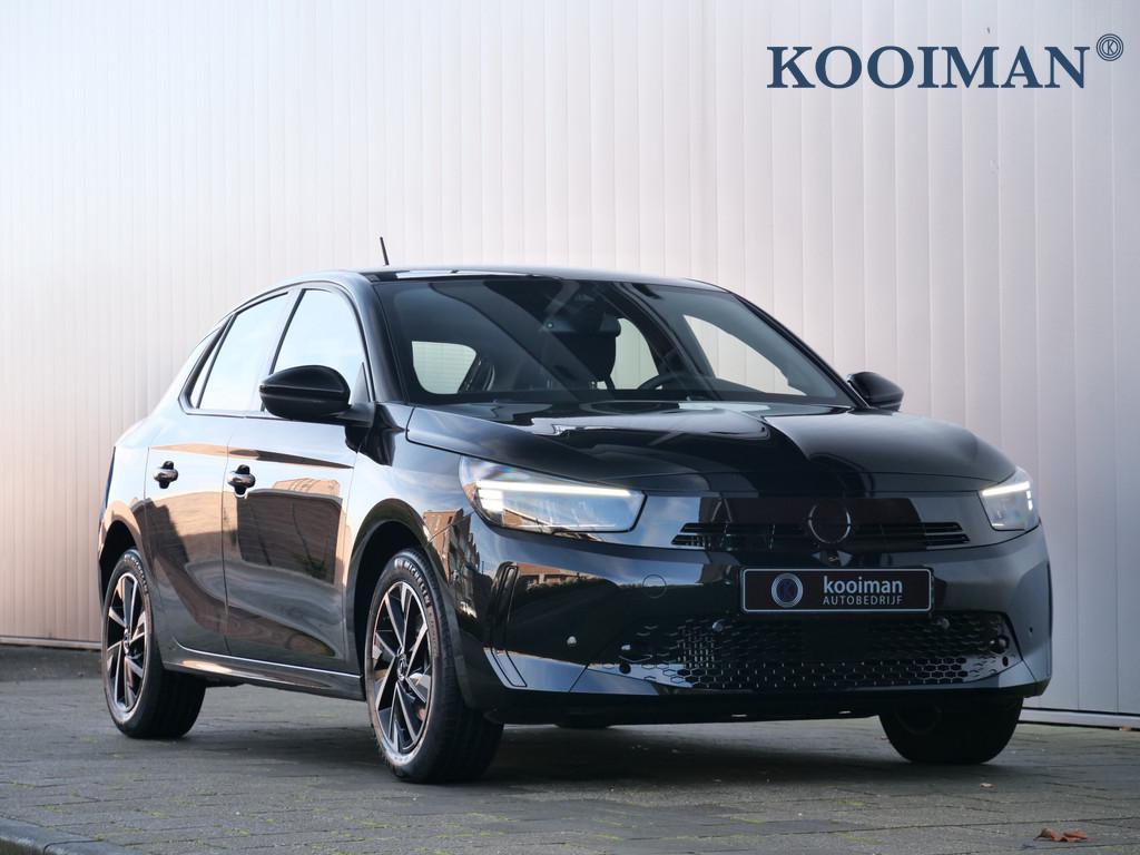 Opel Corsa 1.2 Turbo 100 Pk GS Line DAB / Apple Carplay / Ca, Voorwielaandrijving, Stof, Zwart, Zwart