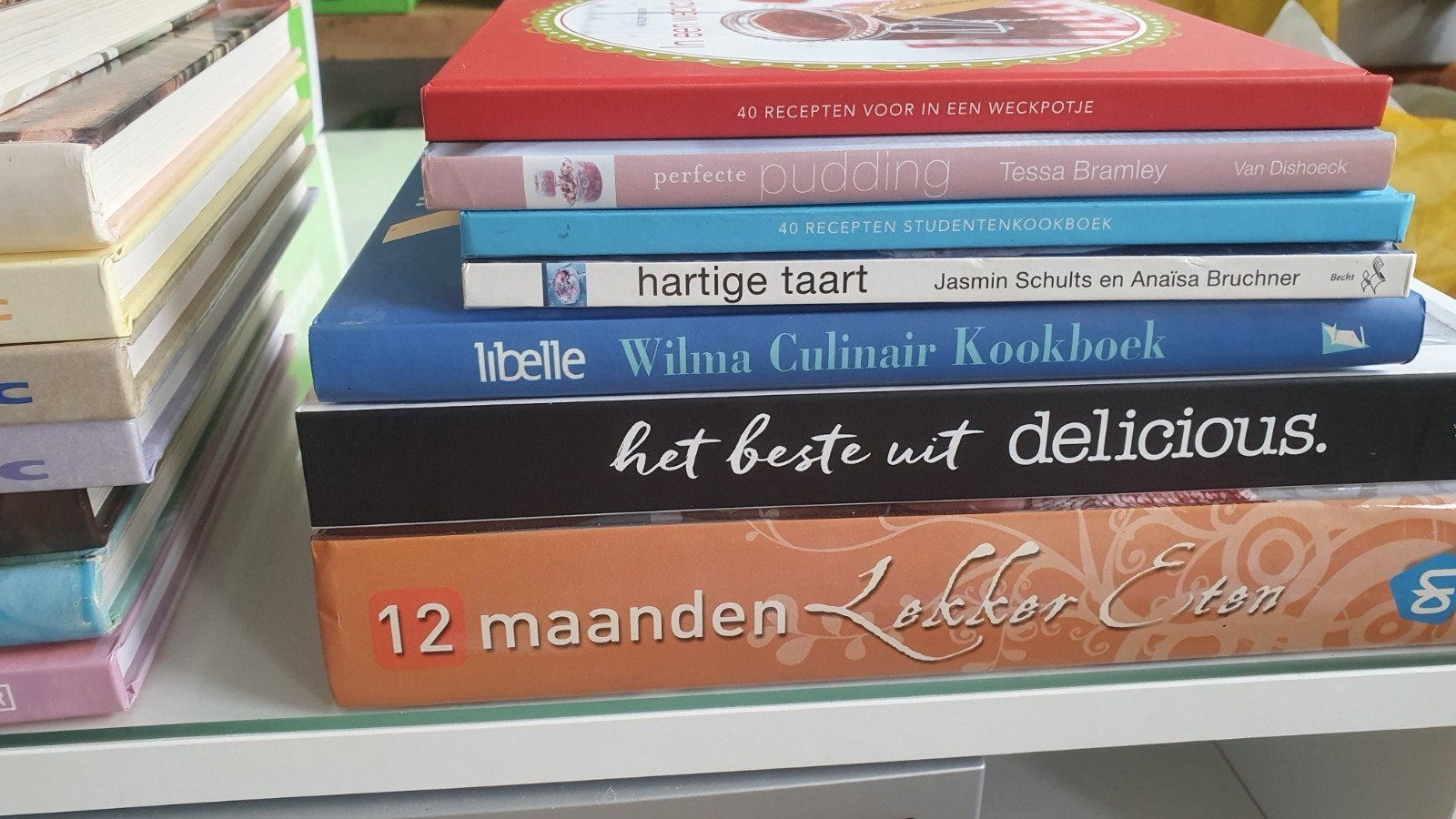 7 Kookboeken: Van Pudding tot Hartige Taart setprijs, Boeken, Ophalen of Verzenden, Gelezen, Tapas, Hapjes en Dim Sum