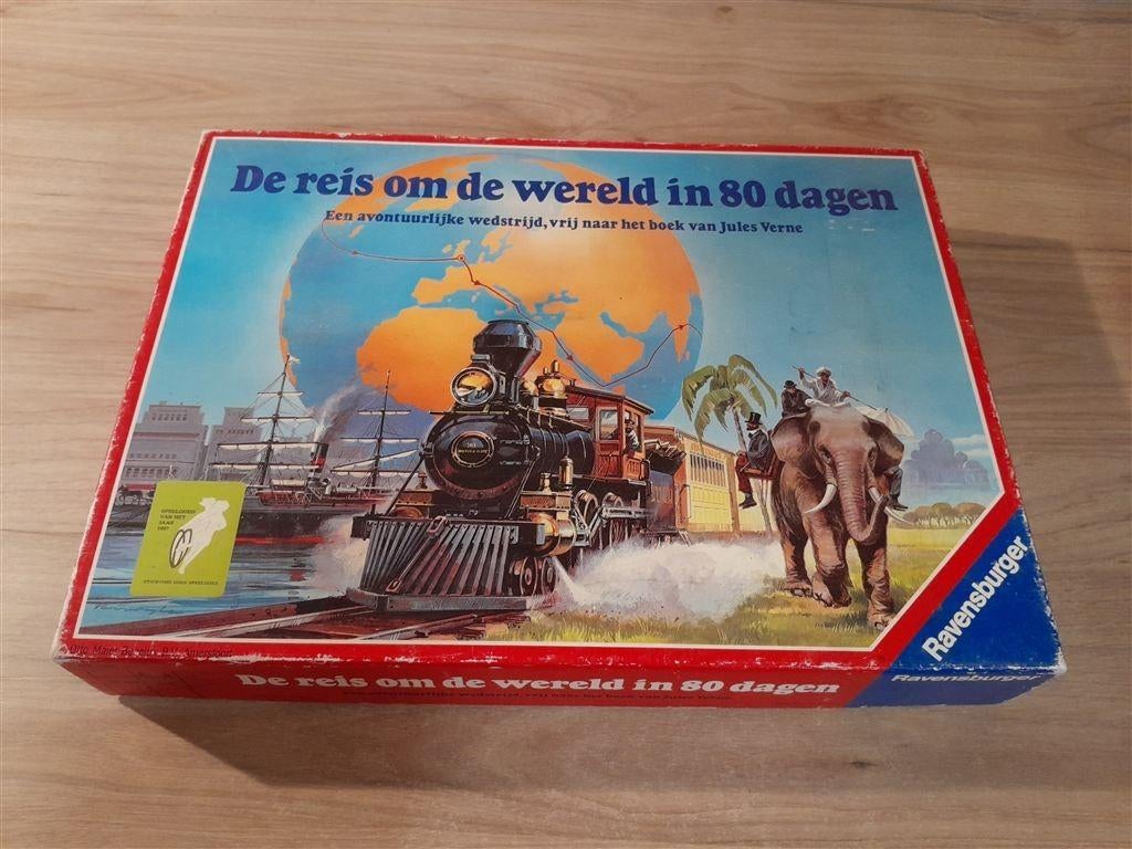 de reis om de wereld in 80 dagen - s5822, Hobby en Vrije tijd, Gezelschapsspellen | Bordspellen, Verzenden, Zo goed als nieuw