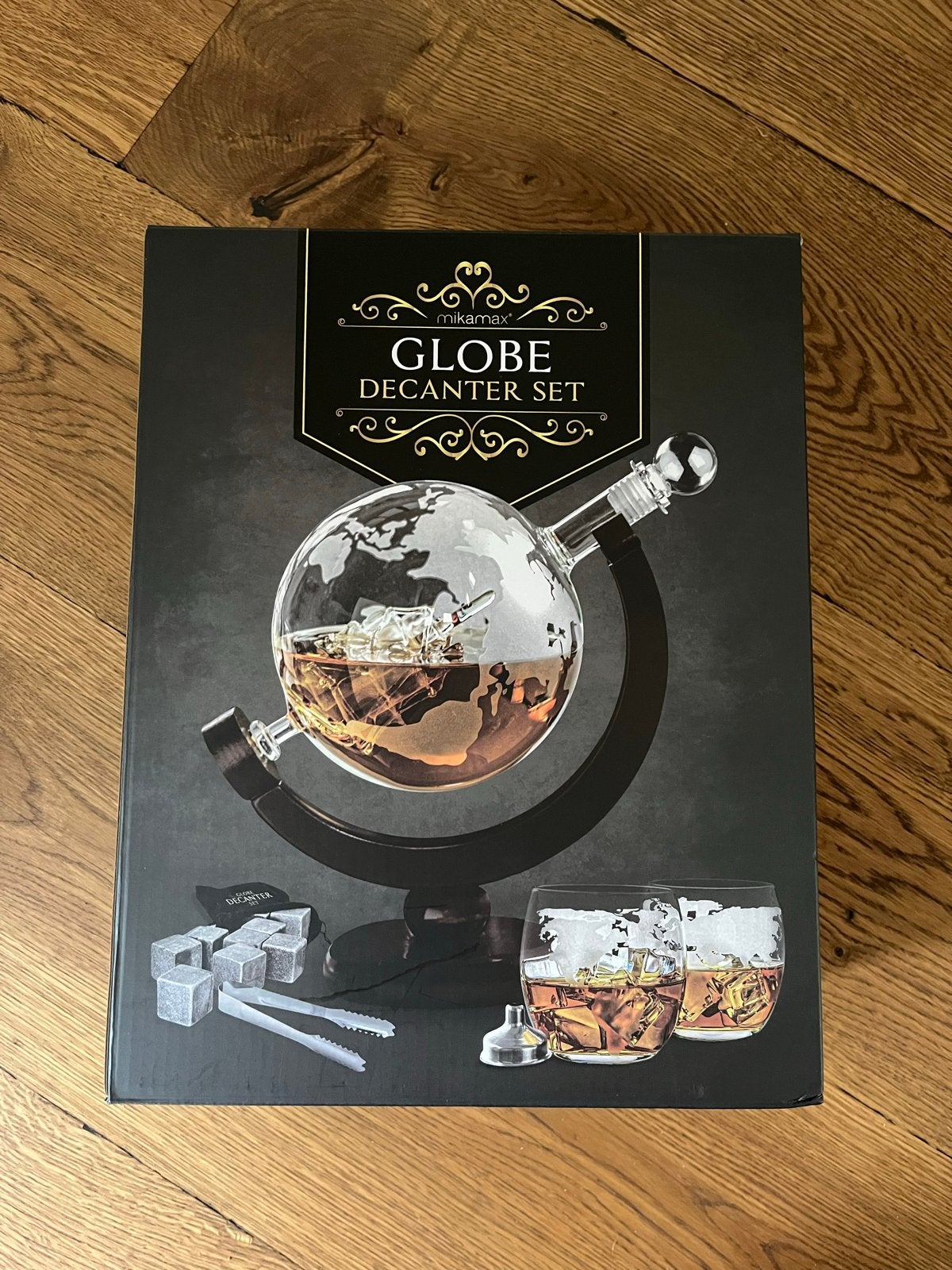 Nieuw Mikamax Globe Decanter Set met 2 glazen en accessoires, Meerkleurig, Nieuw, Ophalen of Verzenden, Modern