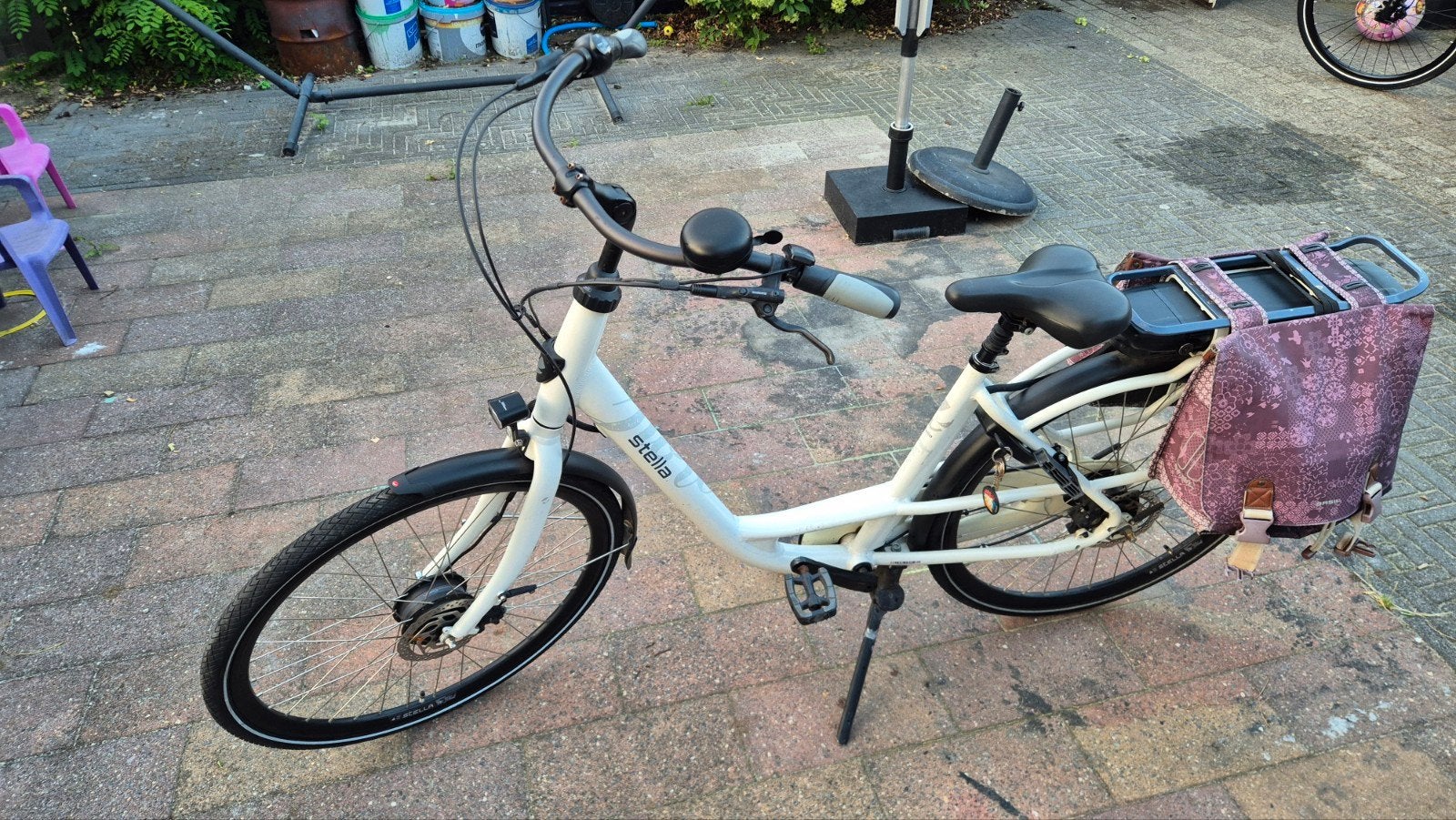 Stella Fiore elektrische mama fiets - frame S (48/51 cm), Gebruikt, 47 tot 51 cm, 50 km per accu of meer, Ophalen