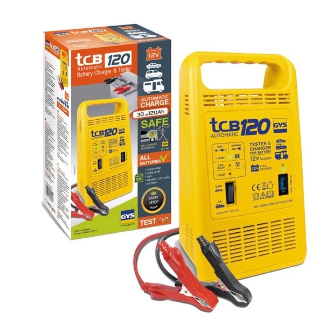 GYS Acculader TCB 120 Automatic 12V 20-120Ah, Ophalen of Verzenden, Nieuw