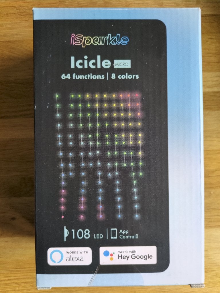 iSparkle Icicle Kerstverlichting ijspegel verlichting 3m, Diversen, Ophalen of Verzenden, Zo goed als nieuw