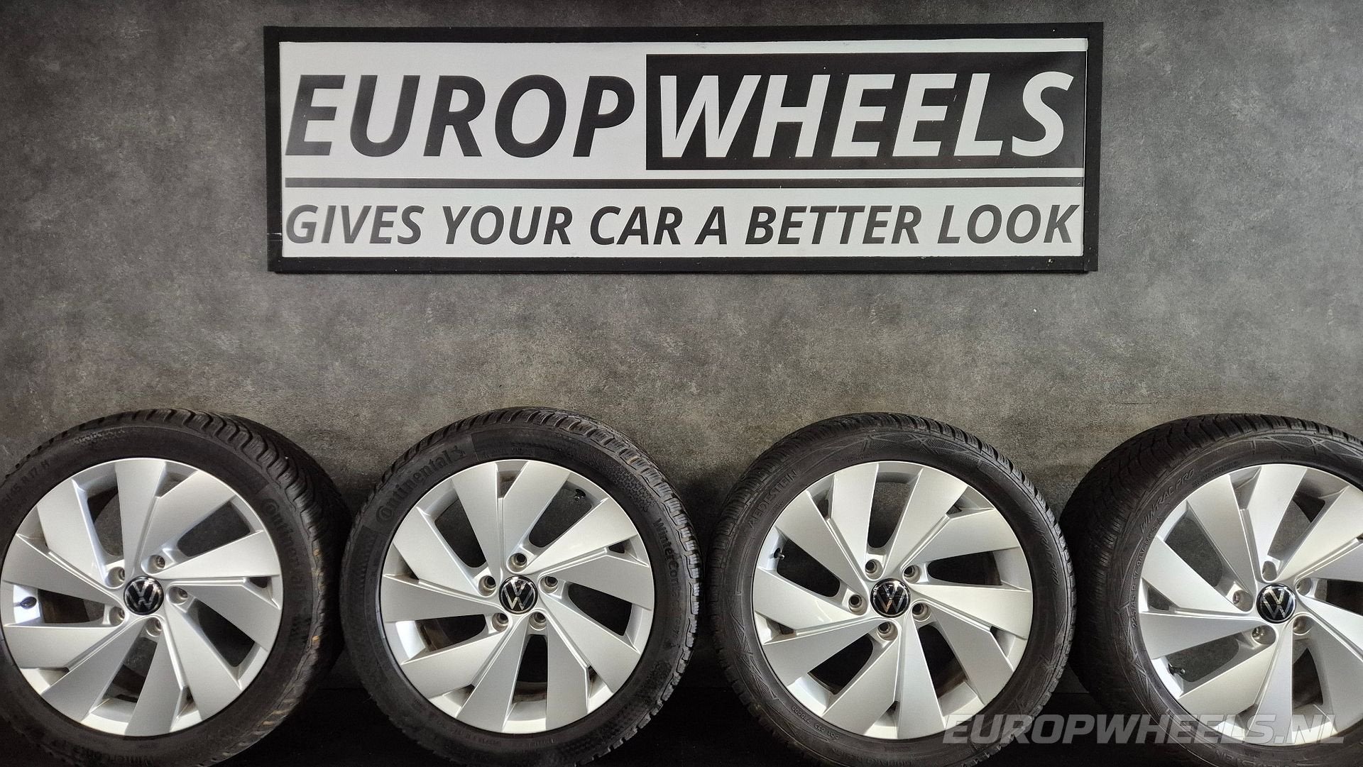 17 inch VW Golf 5 6 7 8 GTE velgen winterbanden, Gebruikt, -, -, Banden en Velgen