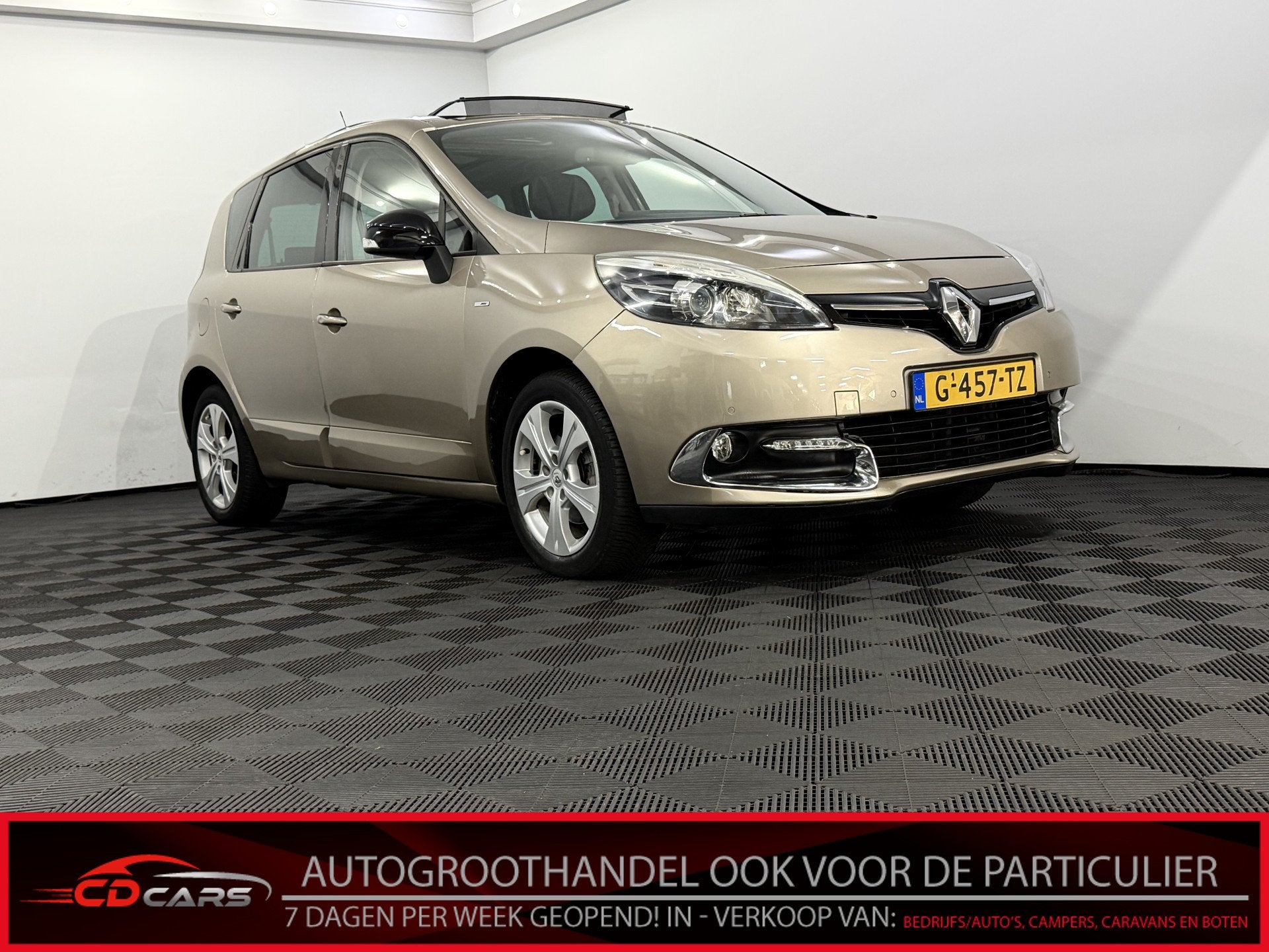 Renault Scénic 2.0 Privilege Panoramadak, Half leder, Navi, Auto's, Euro 5, Gebruikt, 4 cilinders, Bruin