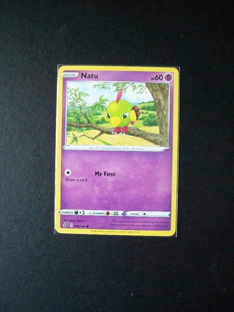 3188. Nieuwe Pokemon Kaart NATU hp 60 (076/192) 2020, Verzenden, Nieuw, Losse kaart