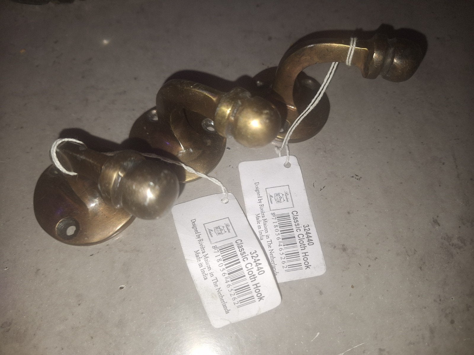 3x Rivièra Maison Classic Cloth Hook (324440), Ophalen, Gebruikt, Klassiek, Metaal