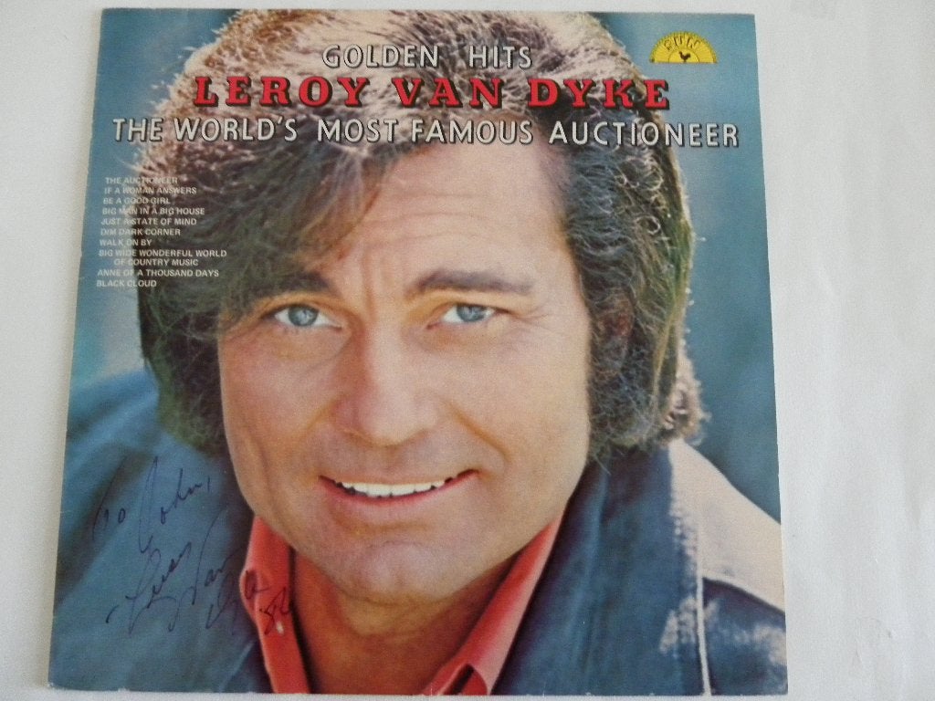 LP LeRoy Van Dyke - Golden Hits - GESIGNEERD, Ophalen of Verzenden, 1970 - 1979, Gebruikt, 12 inch