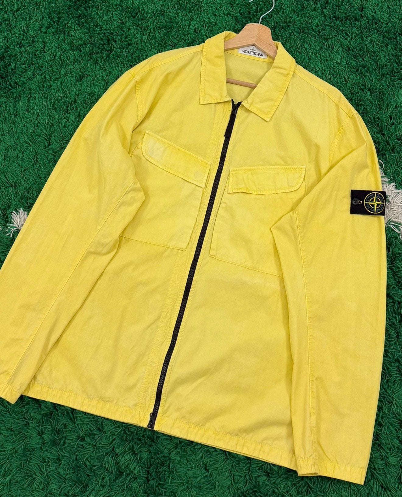 Stone Island Overshirt XXL origineel met badge., Ophalen of Verzenden, Zo goed als nieuw, Overige maten, Geel