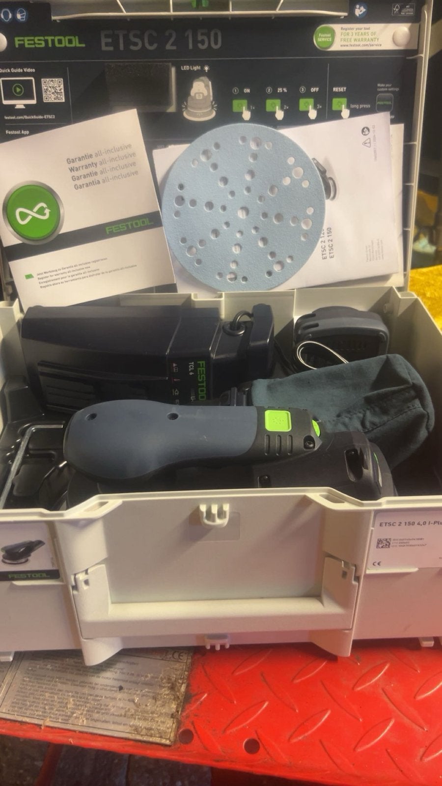Festool rotex, Doe-het-zelf en Verbouw, Ophalen, Zo goed als nieuw, 1200 watt of meer, Excentrische schuurmachine