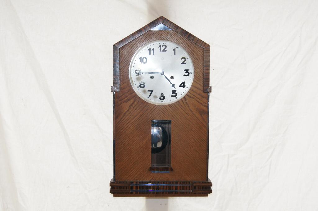 Wandklok ( Art deco, Antiek en Kunst, Ophalen of Verzenden