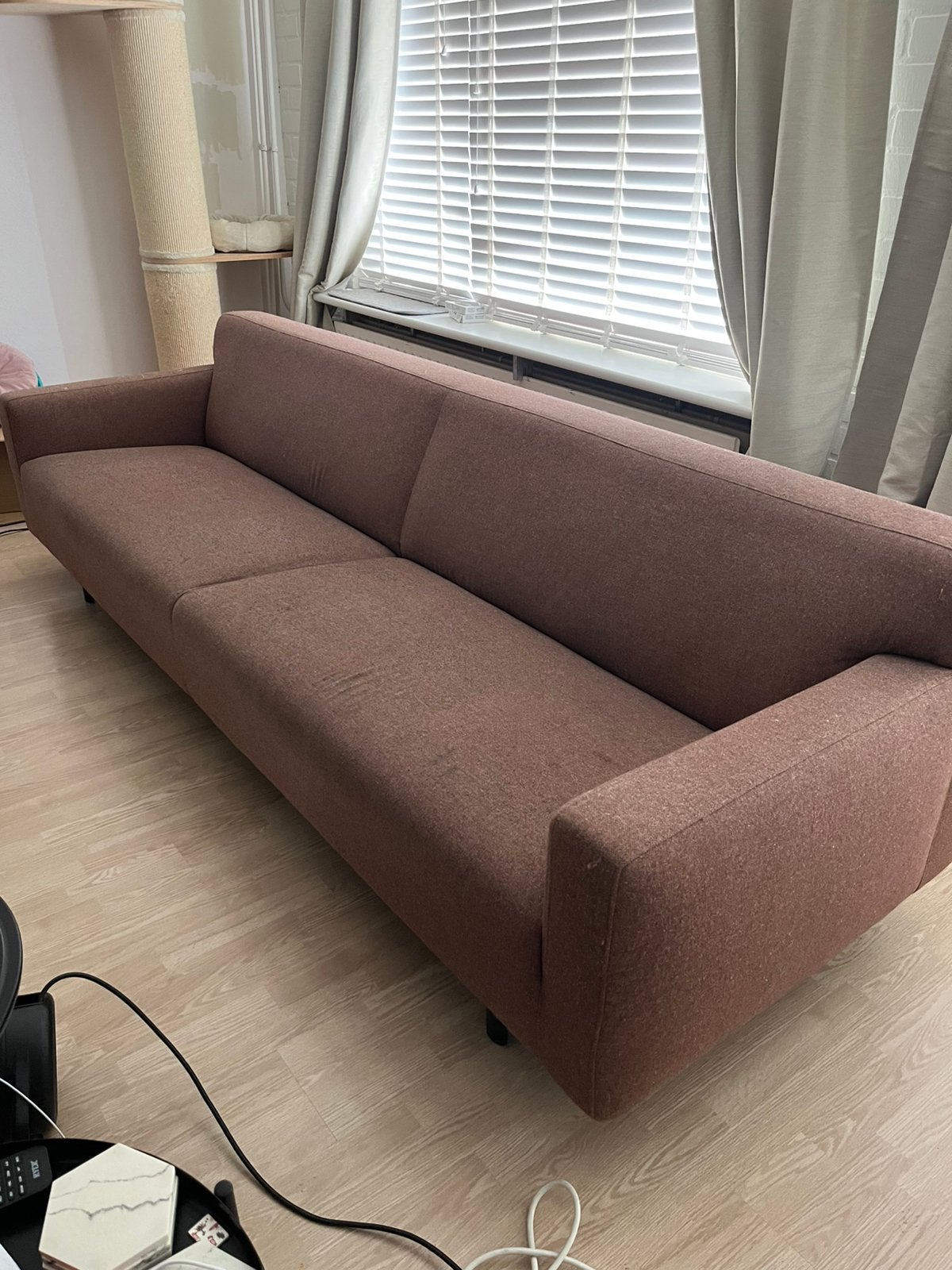 GRATIS montel bank, Huis en Inrichting, Banken | Bankstellen, Zo goed als nieuw, 200 tot 250 cm, 75 tot 100 cm, Stof, Ophalen
