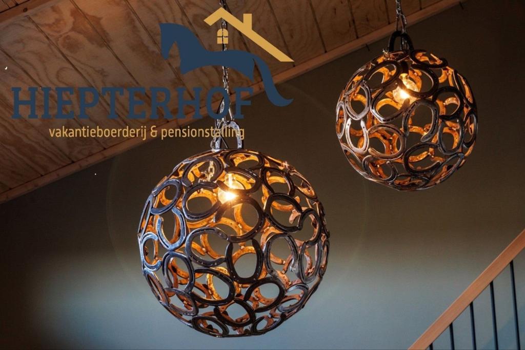 Kroonluchter hanglamp hiefijzerlamp hiefijzer bollen, Ophalen of Verzenden