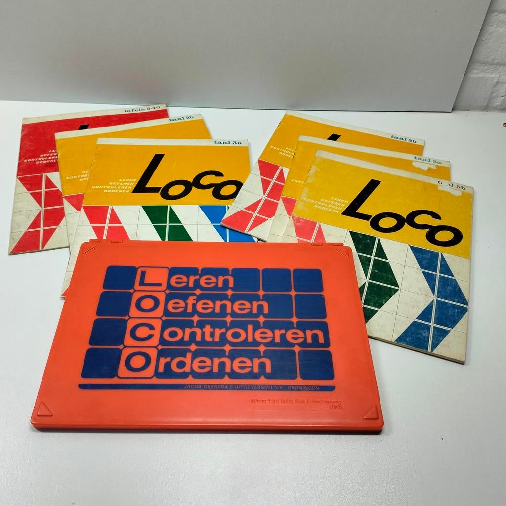 Maxi Loco met 6 boekjes, vintage, Ophalen of Verzenden, Gebruikt, Taal en Lezen
