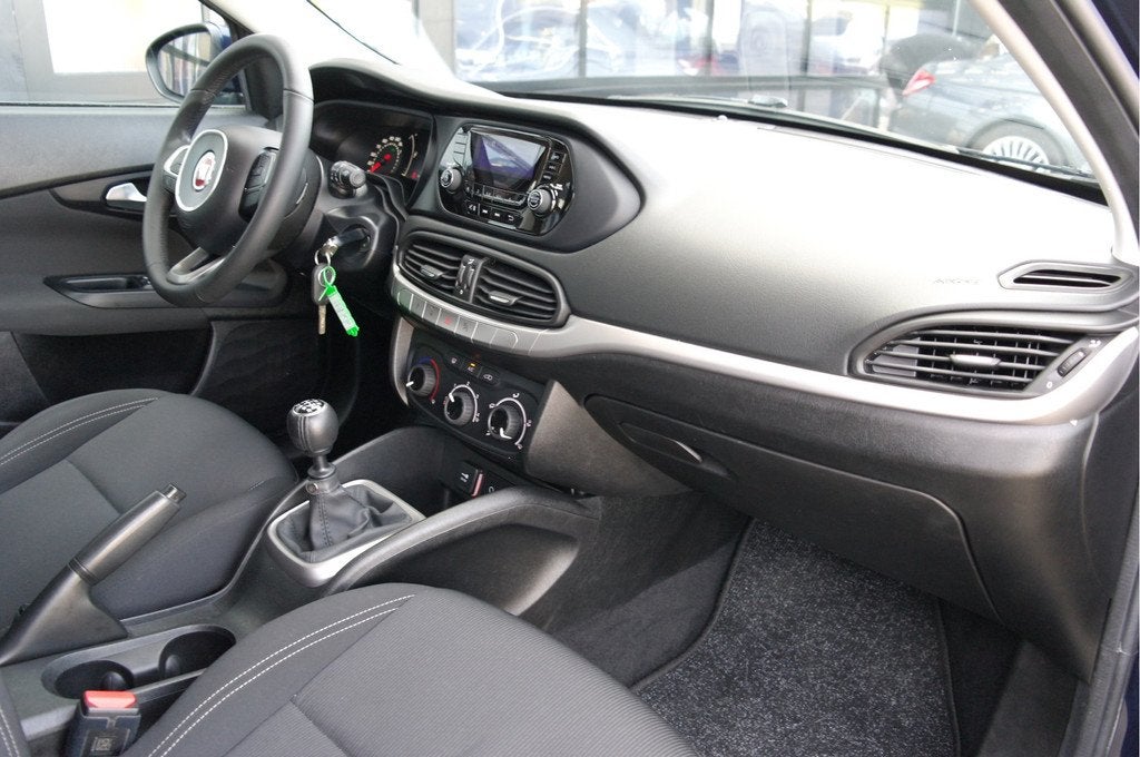 Fiat Tipo Stationwagon 1.4 16v Popstar | Airco | Cruise | 6-, Auto's, Stof, Gebruikt, 4 cilinders, Blauw