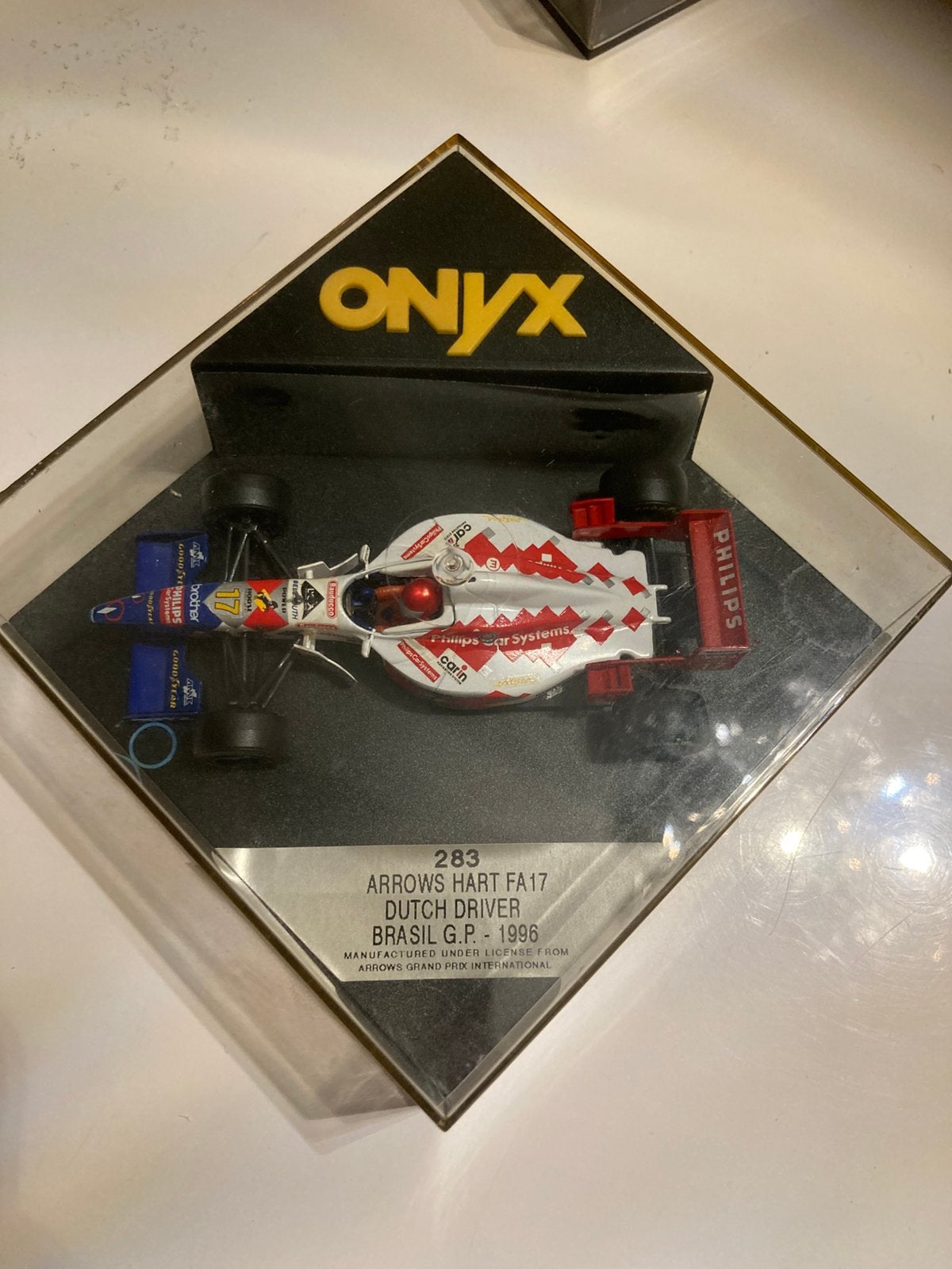 Jos verstappen arrows hart fa17 brasil 1996 1/43, Hobby en Vrije tijd, Modelauto's | 1:43, Ophalen of Verzenden, Zo goed als nieuw