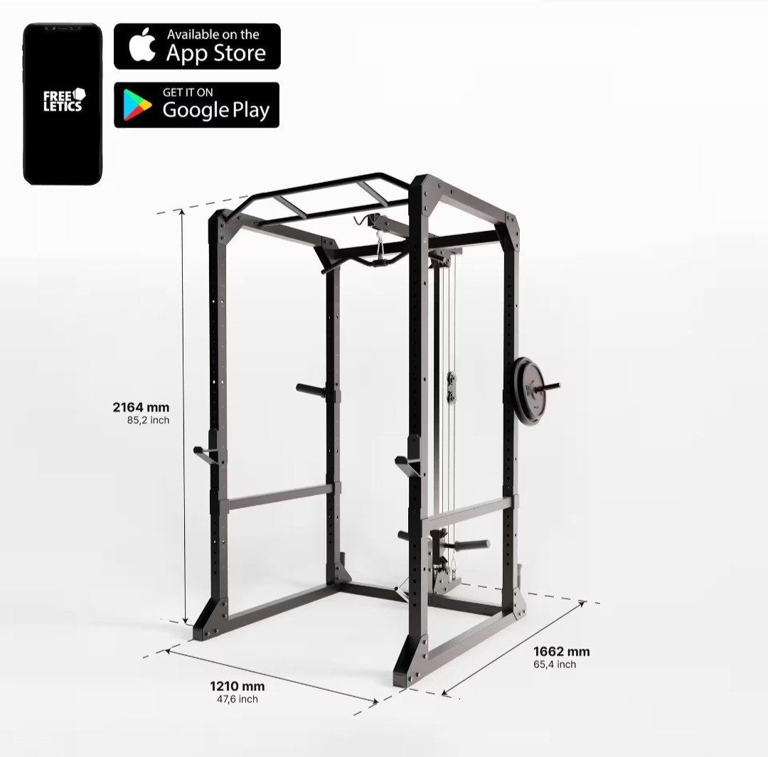 Domyos Power Rack 900, Sport en Fitness, Ophalen, Zo goed als nieuw, Krachtstation