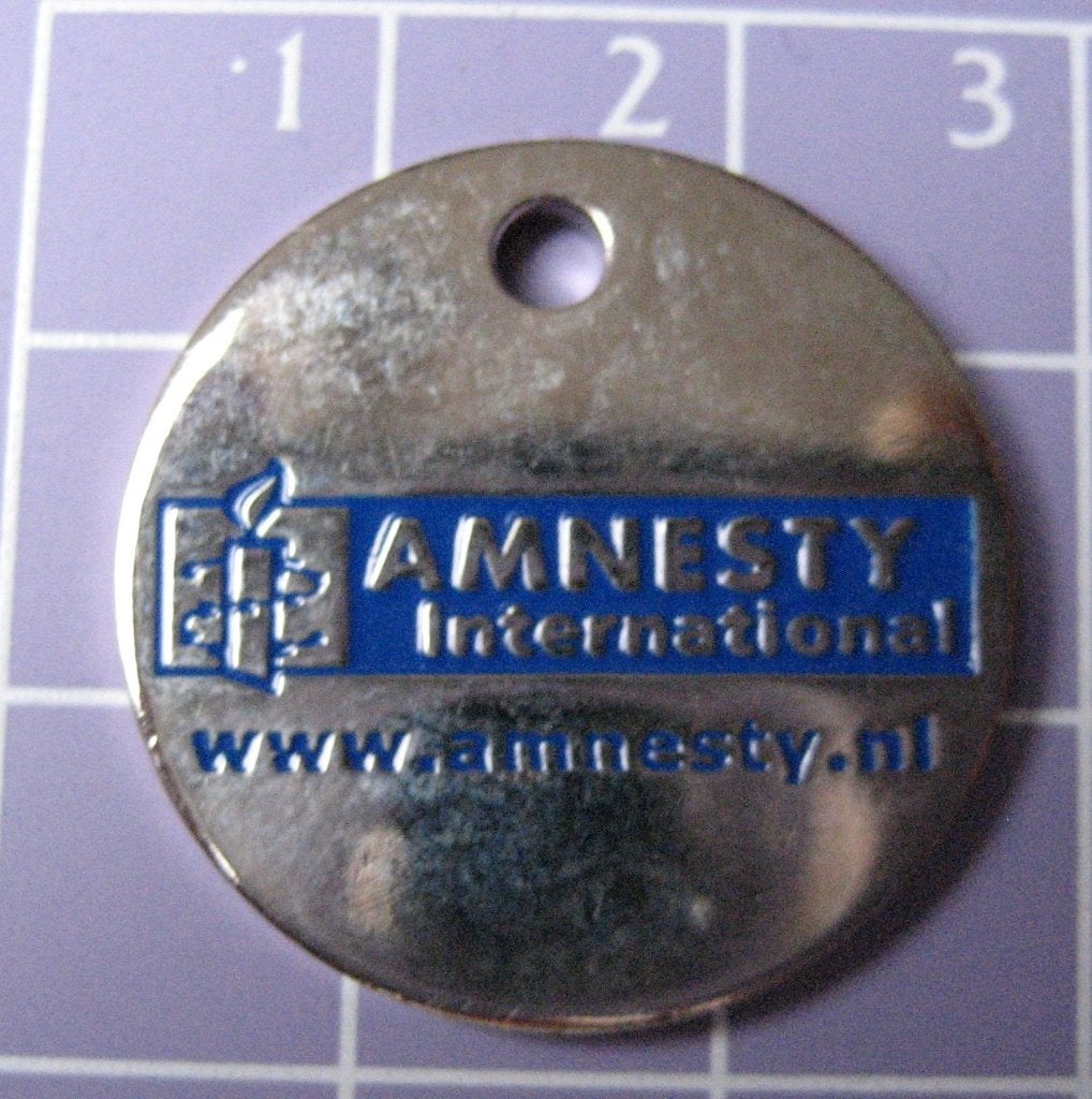 Winkelwagenmunt Amnesty International, Verzamelen, Winkelwagenmuntjes, Ophalen of Verzenden