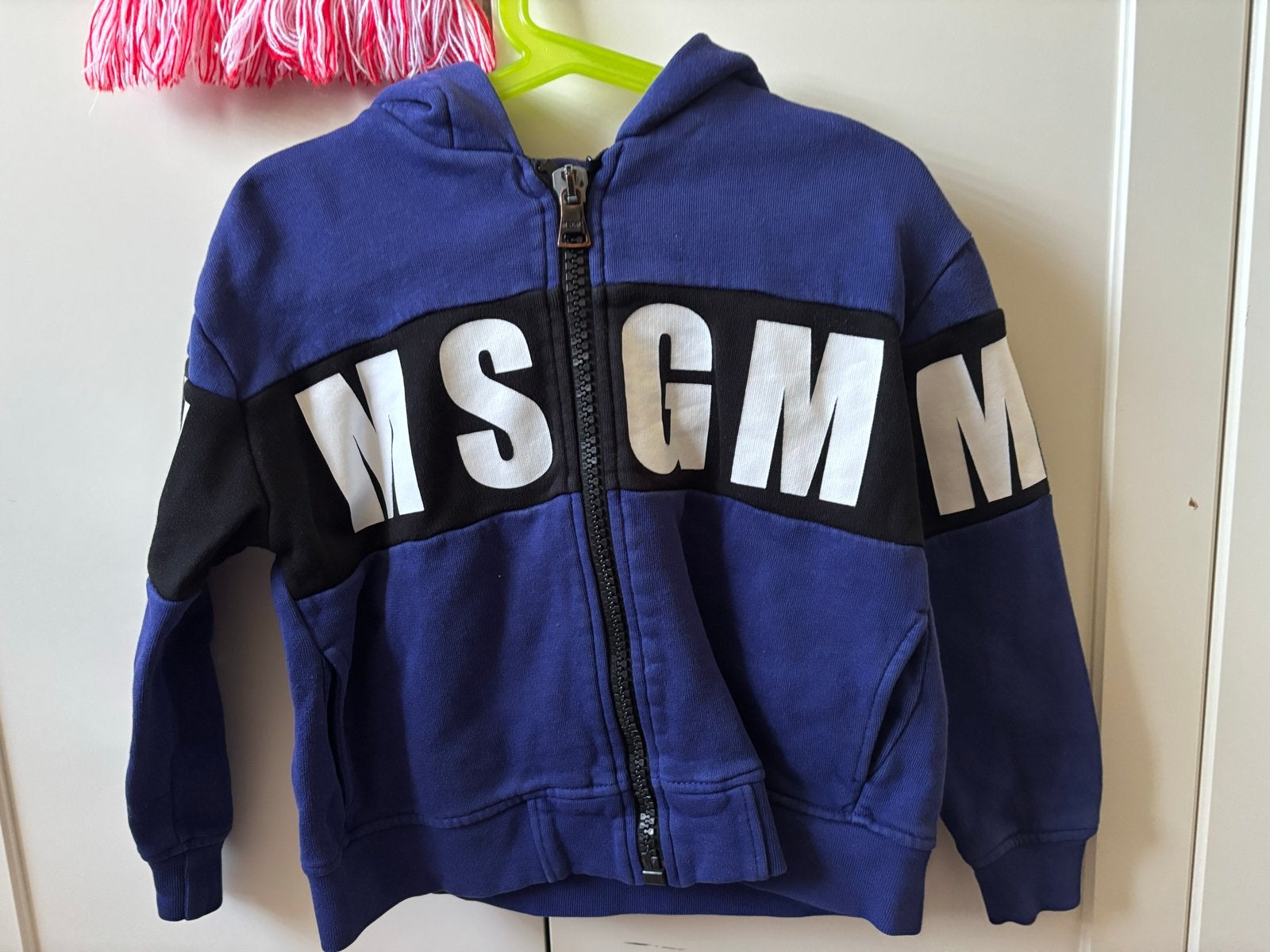 MSGM Kids Hoodie Blauw - Zo goed als nieuw, Ophalen of Verzenden, Zo goed als nieuw, Jongen of Meisje