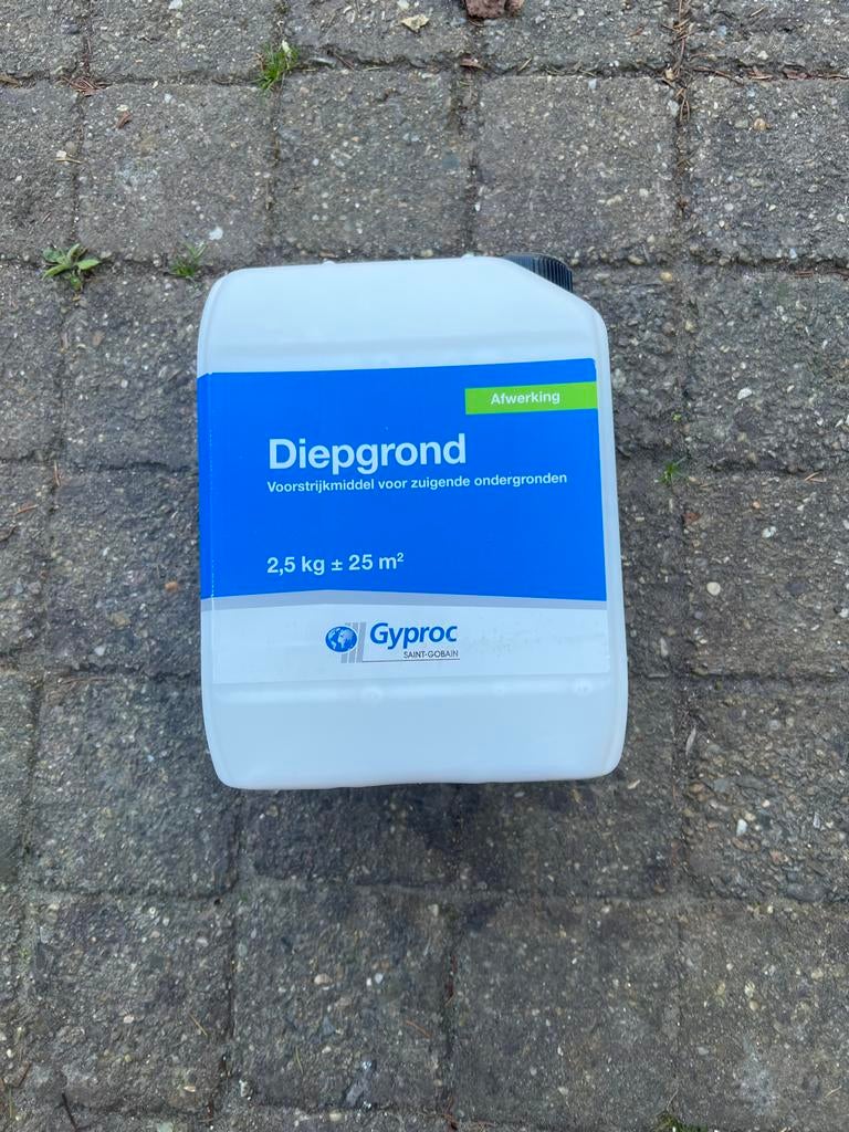 Gyproc Diepgrond - Voorstrijk voor zuigende ondergronden, Wit, Nieuw, Ophalen of Verzenden, Verf