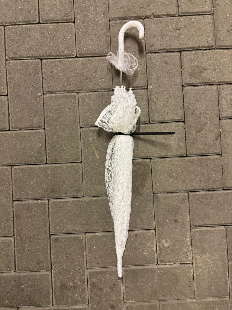 Nieuw wit kanten paraplu, Ophalen of Verzenden, Nieuw, Wit