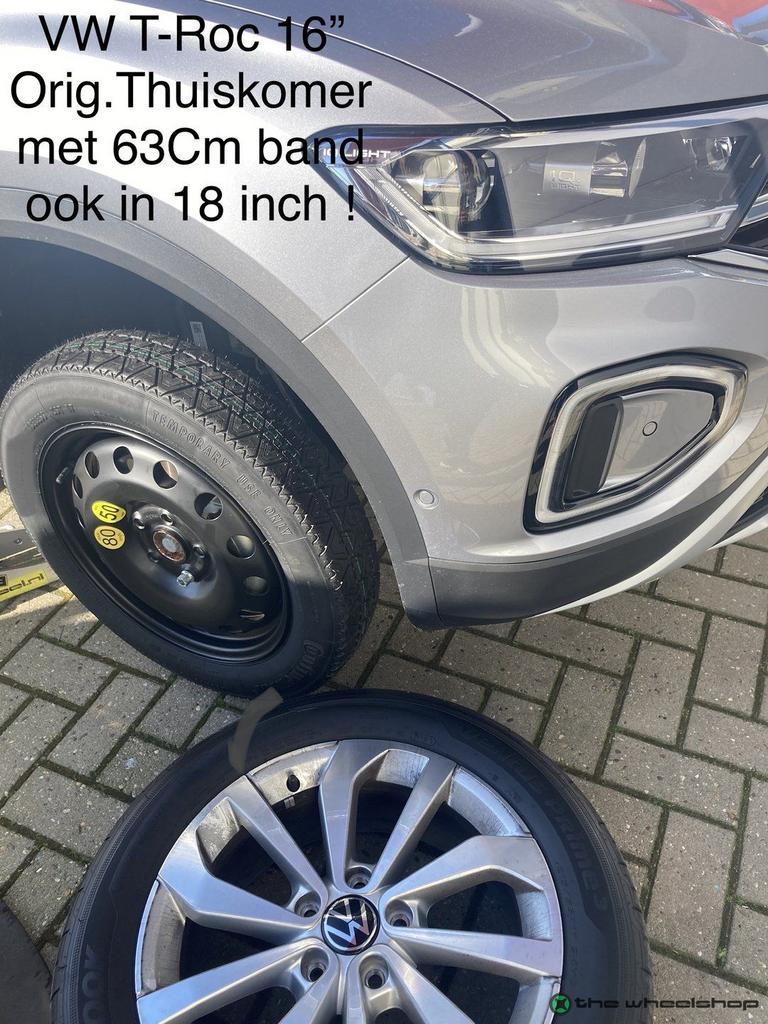 Thuiskomer Reservewiel VW Golf 7/8 T-Roc Audi A3 Octavia 16, Auto-onderdelen, Gebruikt, -, Banden en Velgen, VWAG