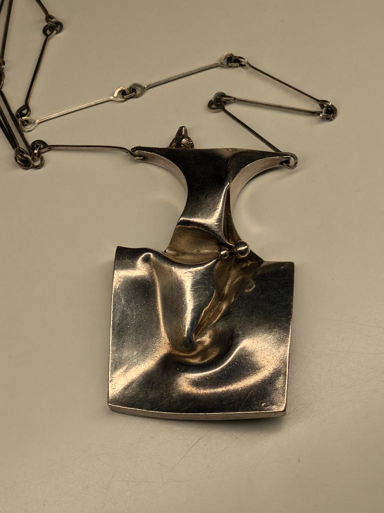 Lapponia Barbarella zilveren ketting door Björn Weckström, Ophalen of Verzenden, Zo goed als nieuw, Zilver, Overige materialen
