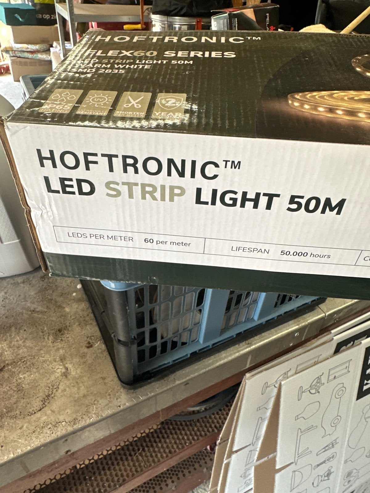 HOFTRONIC LED Strip Light 50M Warm Wit - Flex60 Series, Kunststof, Minder dan 50 watt, Nieuw, Ophalen of Verzenden