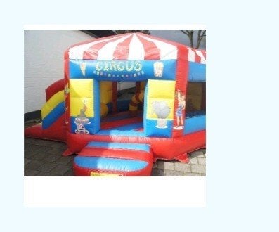 Springkussen 3x4m met blower en certificaat, Ophalen