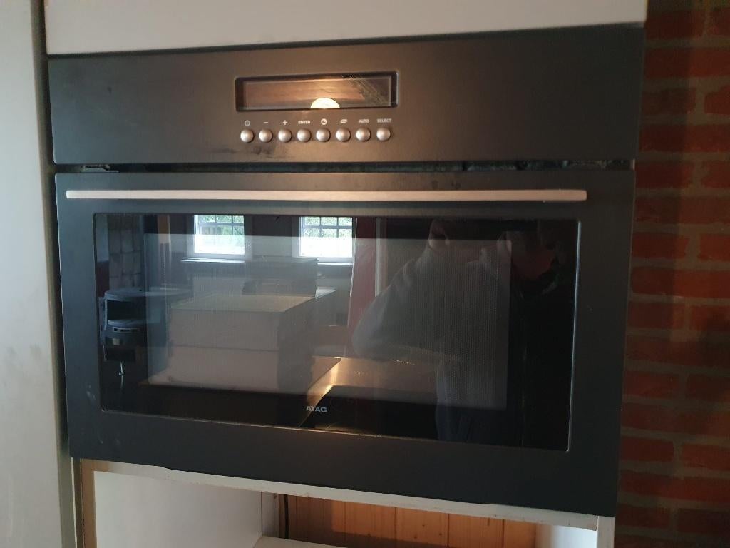 ATAG Combi-magnetron oven, Witgoed en Apparatuur, Ovens, Oven, 60 cm of meer, Zo goed als nieuw, Inbouw
