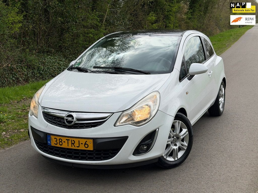 Opel Corsa 1.2 EcoFlex Color Edition LPG | '' Nieuwe apk " +, Auto's, Voorwielaandrijving, Euro 5, Gebruikt, Zwart