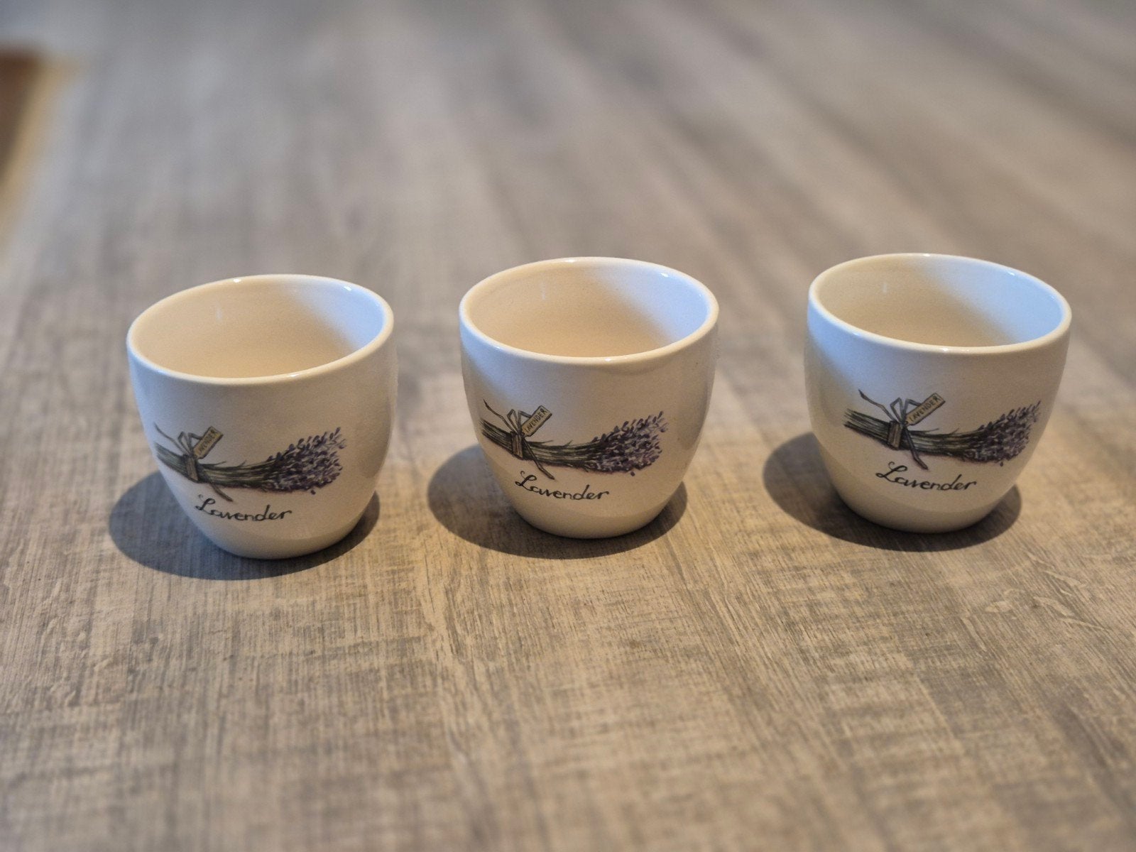 Jet by Ter Steege Lavendel Mokken - Set van 3, Ophalen, Keramiek, Landelijk/Boerenbont, Mok