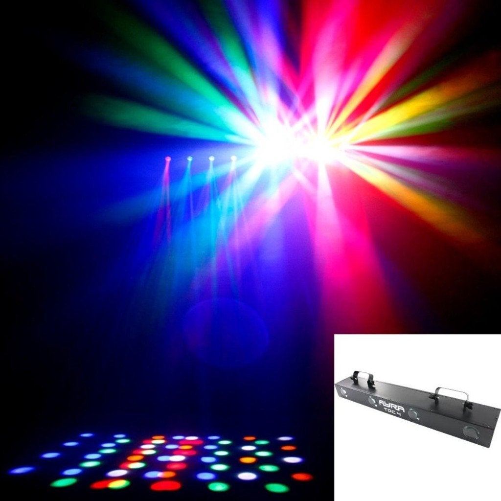Ayra TDC 4 LED Moonflower + statief, Ophalen of Verzenden, Zo goed als nieuw, Licht, Geluidgestuurd