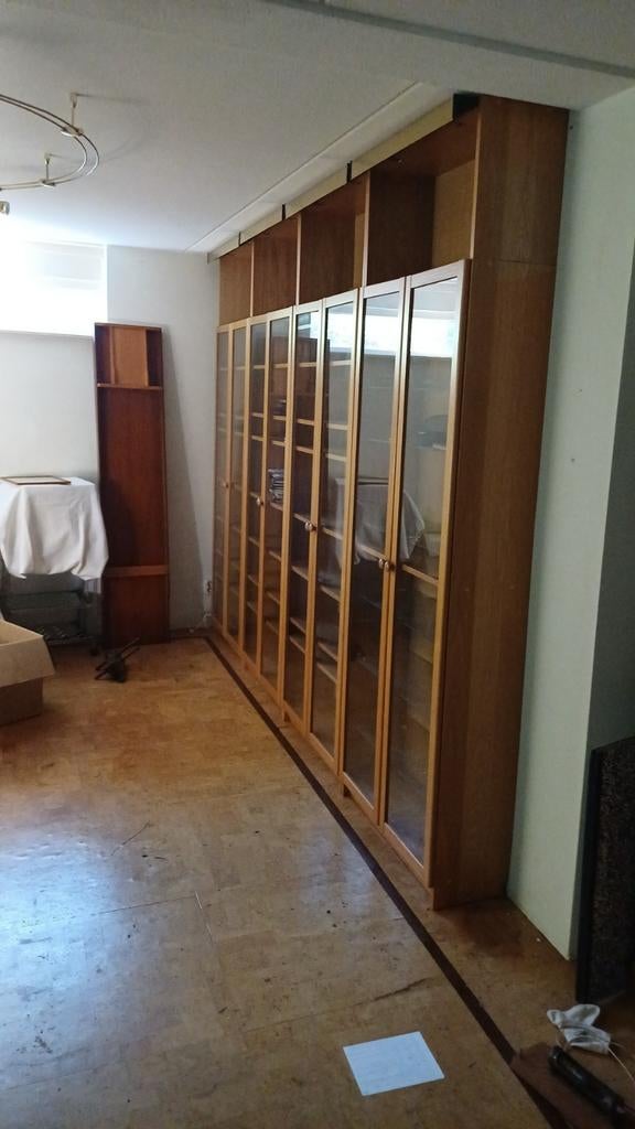 Ikea Billy boekenkast met glazen deuren, Huis en Inrichting, Kasten | Boekenkasten, Ophalen of Verzenden, 200 cm of meer, Modern