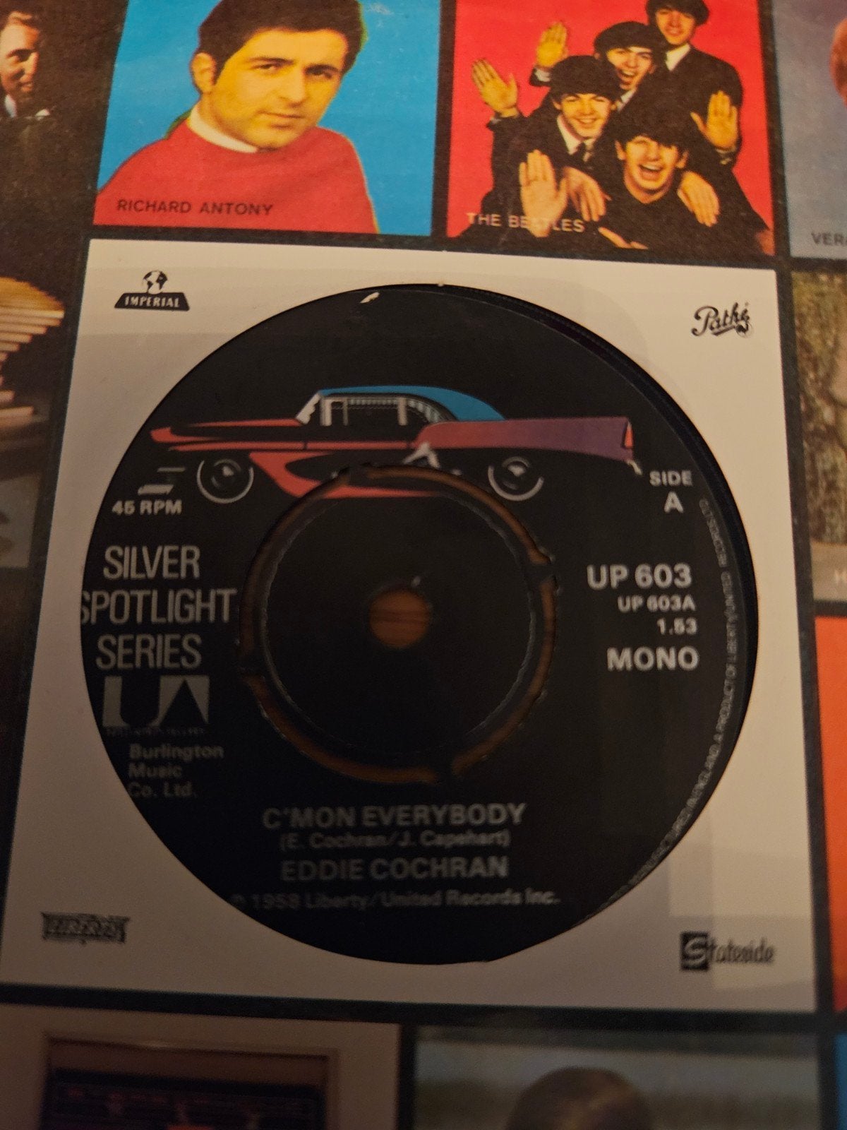 Eddie Cochran - C'mon Everybody / Don't Ever Let Me Go, Gebruikt, Originele persing, 7 inch, Ophalen of Verzenden
