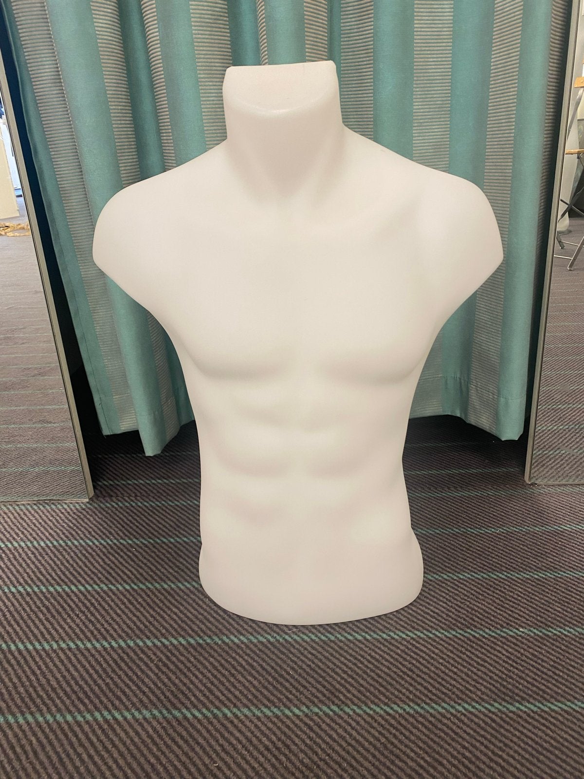 Heren plastic Torso Paspop 55cm - Lichtgewicht & Duurzaam, Ophalen